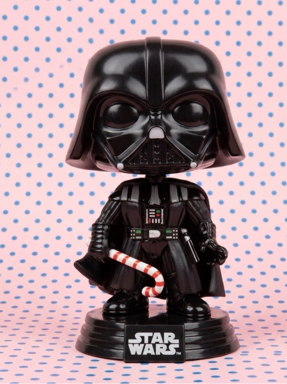 Star Wars Darth Vader Black Vinyl Figure with Candy Cane Collectible Bobblehead